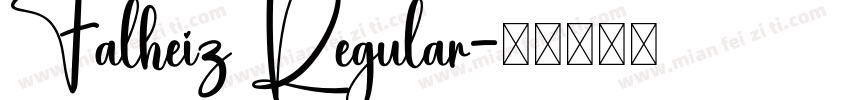 Falheiz Regular字体转换